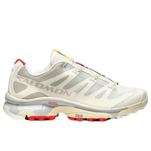 Salomon White & Beige XT-4 OG Sneakers - Picture 1 of 11